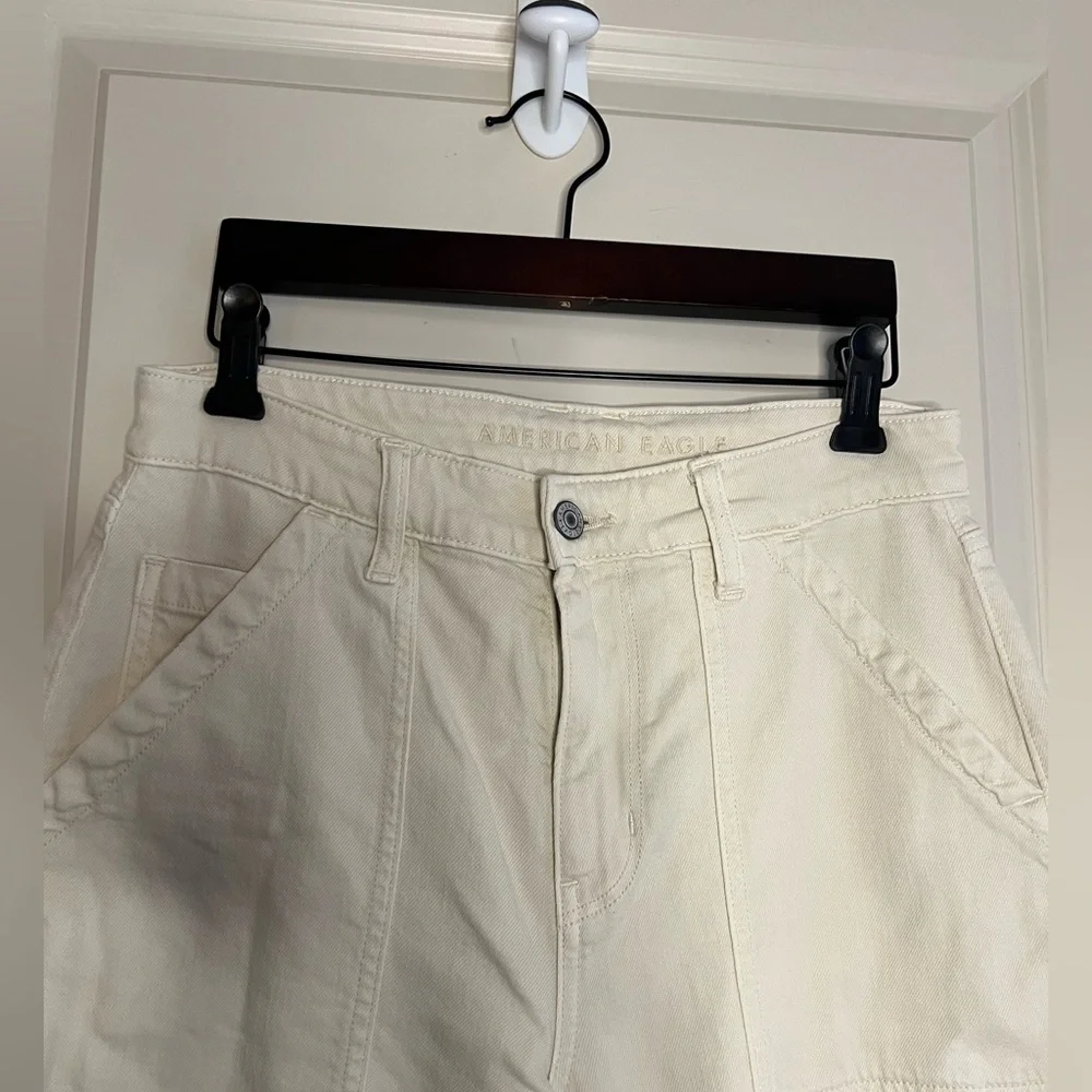 American Eagle Dreamy Drape Woven Super High-Waisted Baggy Wide-Leg Pant - Picture 6 of 6